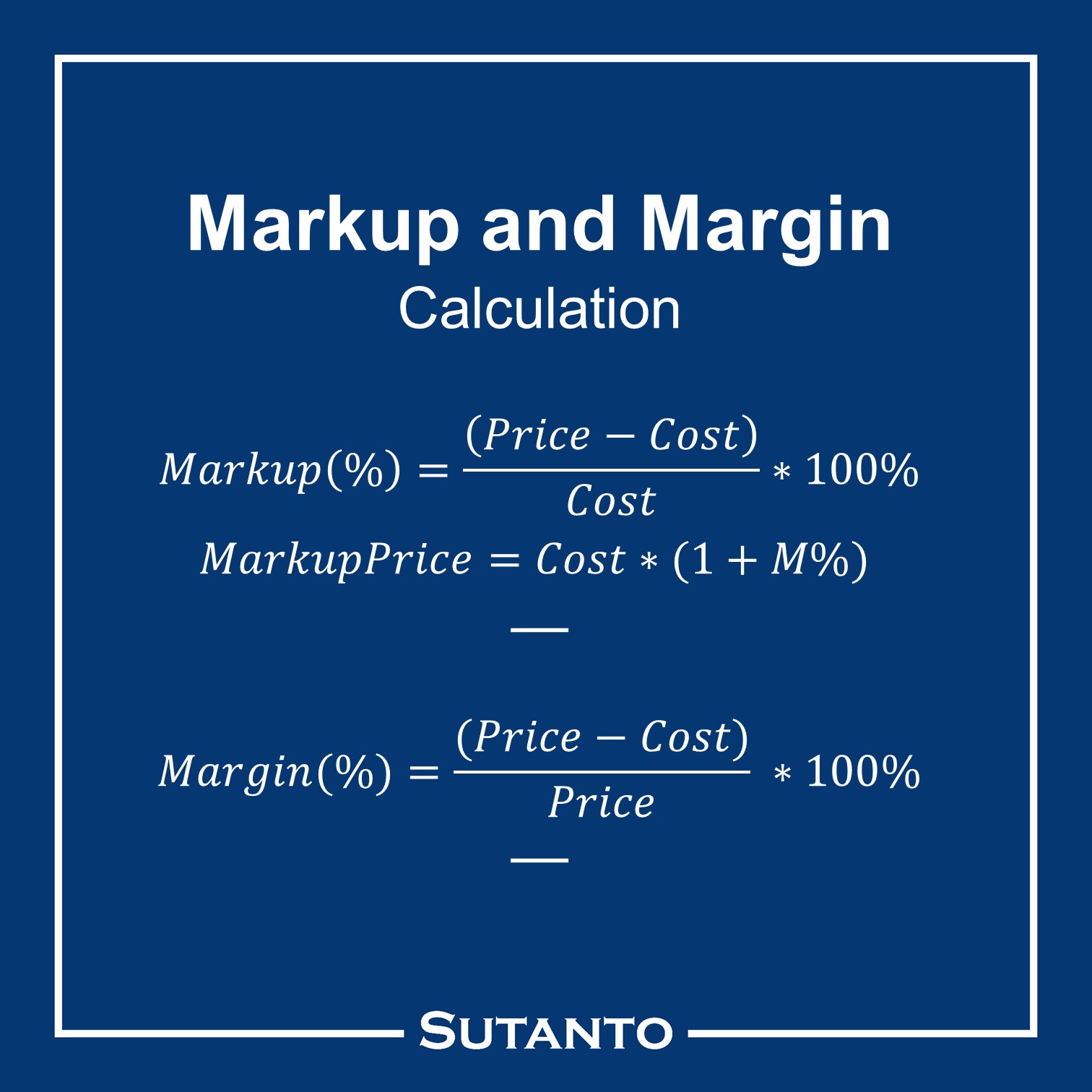 How To Calculate Margin When You Have Cost And Sell Price